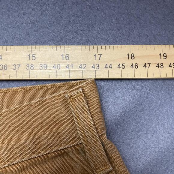 Carhartt Pants Mens 34x33 Flannel Lined Workwear Double Knee Distressed READ - Picture 11 of 14